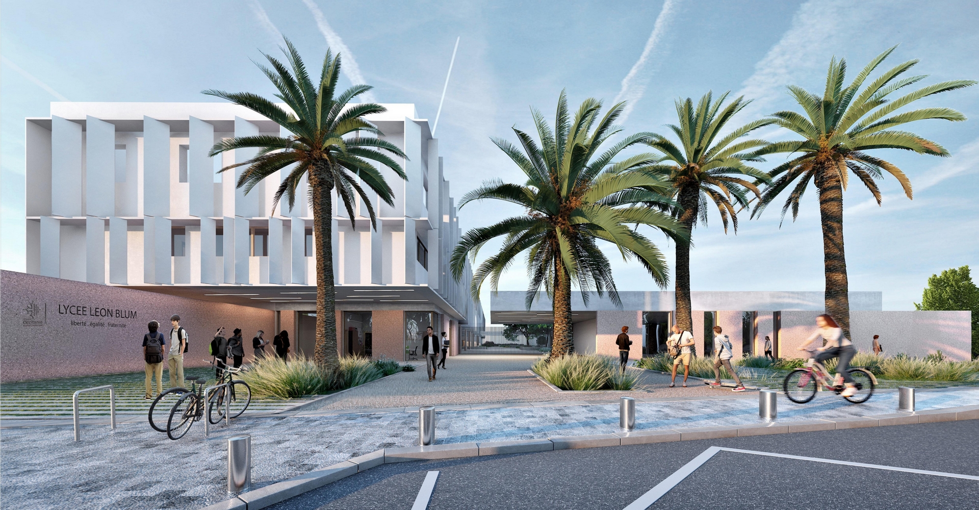 Lauréat du concours pour la restructuration et l’extension du lycée Léon Blum à Perpignan